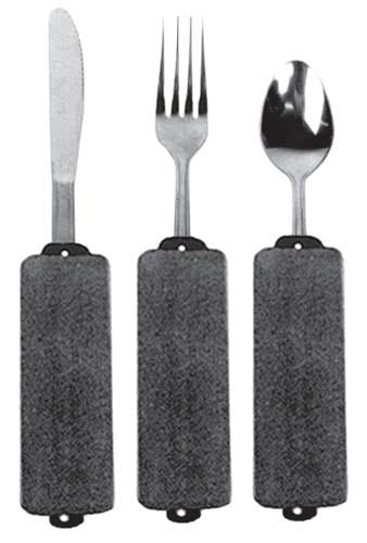 Built-Up Soft Handle Utensil Set/Teaspoon  Fork and Knife from the Built-Up Utensils collection