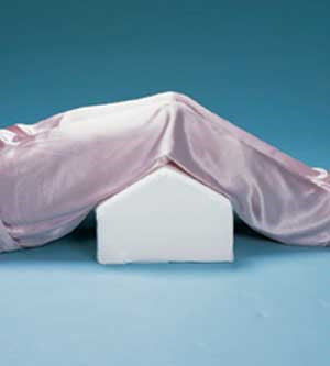 Knee Elevator Wedge Cushion 17  X 10  X 6  Poly Foam from the Body Positioners collection