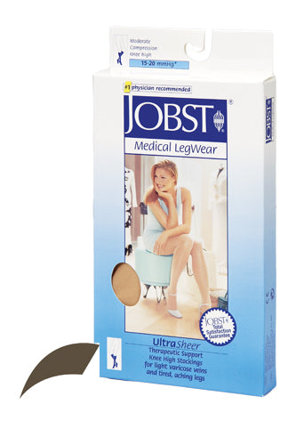 Jobst Ultrasheer 15-20mmHg Knee Hi Small (pr) Espresso from the Jobst Ultrasheer 15-20 Knee Hi collection