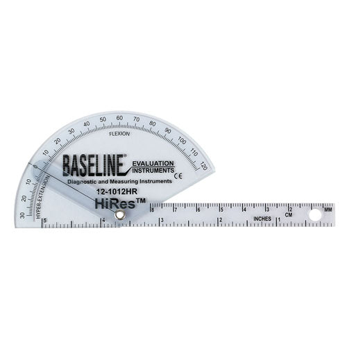 Baseline HiRes Goniometer Flex/Hyper Ext Plastic 5-1/2 from the Finger Goniometers collection