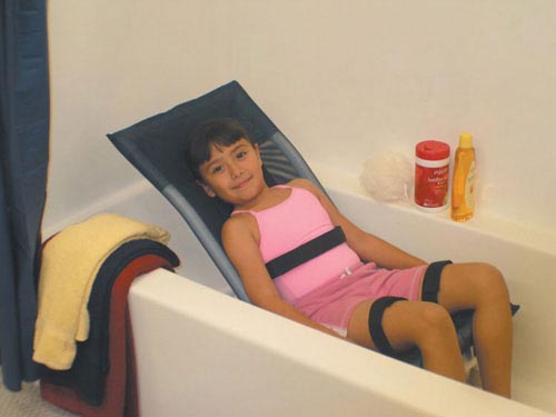 Shower Bath Chair Adj Sm PVC Reclining w/o Base&Caster from the Bath& Shower Chair/Accessories collection