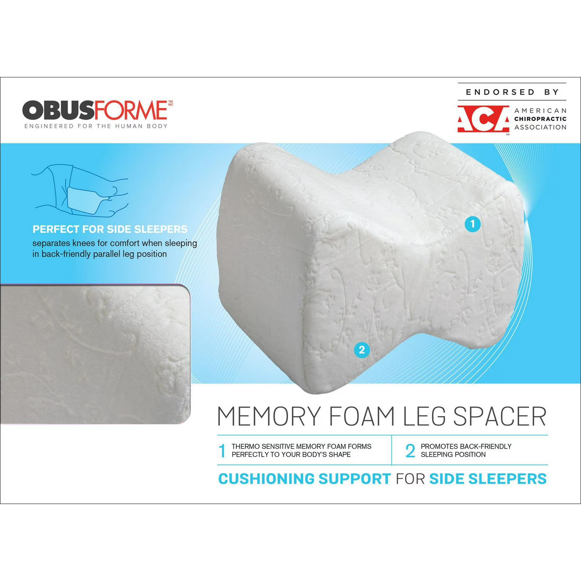 Memory Foam Leg Spacer Pillow by Obus