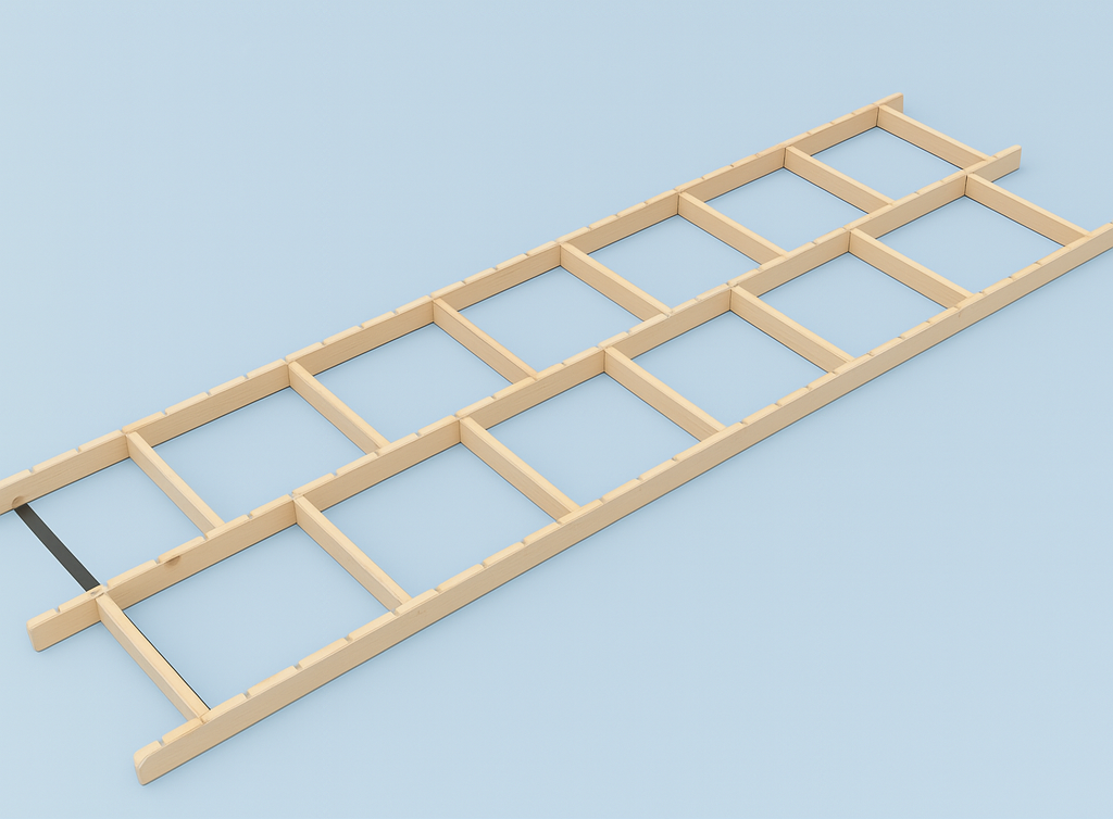 Foot Placement Ladder Adjustable Cross-Bars (24" x 96")