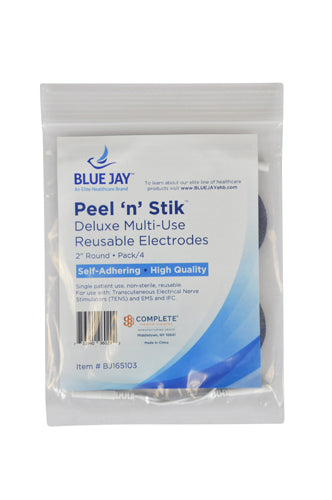 Reusable Electrodes  Pack/4 2" Round  Blue Jay Brand