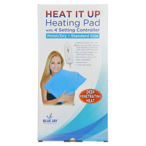 Heating Pad 12 x15 Moist/Dry 4 Position Switch  Auto-Off