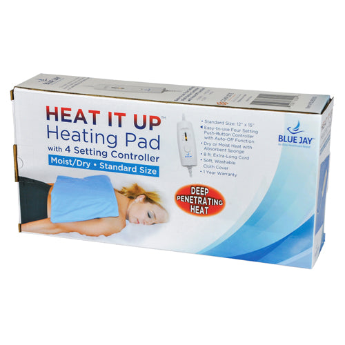 Heating Pad 12 x15 Moist/Dry 4 Position Switch  Auto-Off
