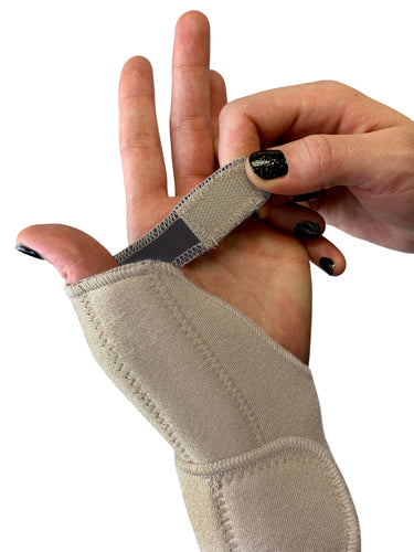 Blue Jay Adjustable Thumb Brace Support w/Stabilizing Stay Beige