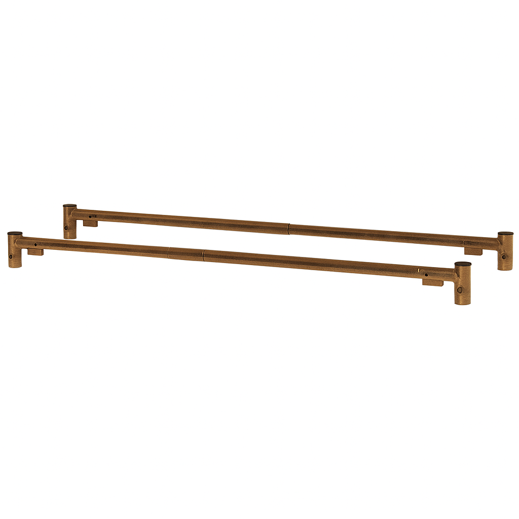 Wooden towel rack on a white background