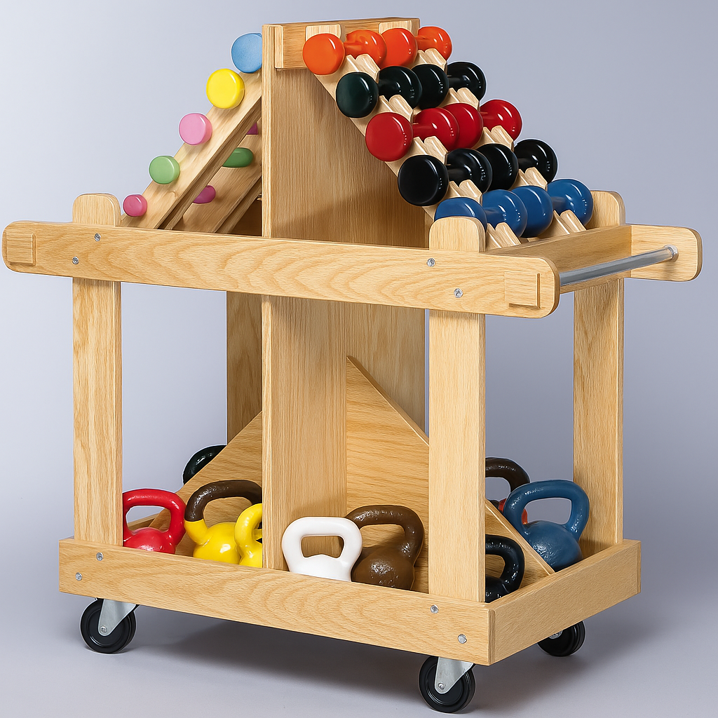 Mobile Wooden Storage Wagon