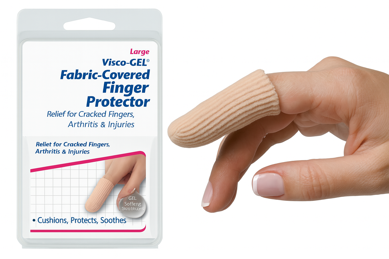 Visco-GEL Fabric-Covered Finger Protector