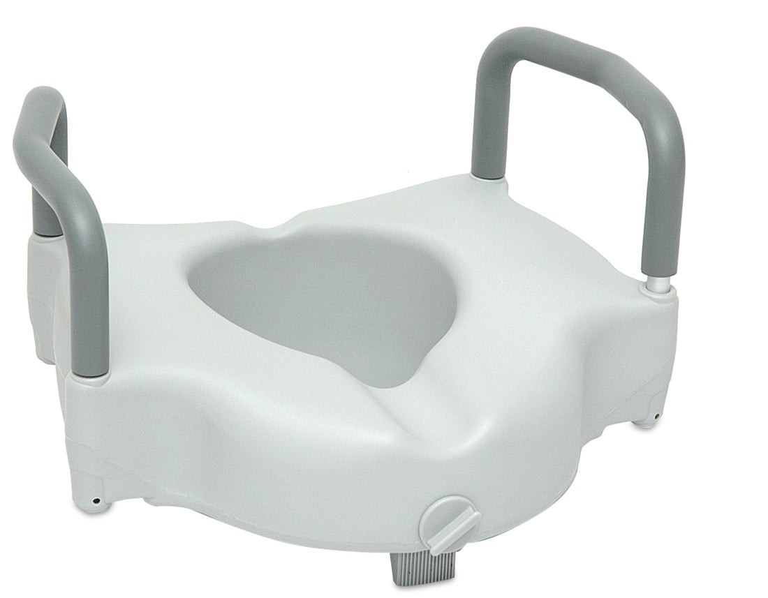 ProBasics Raised Toilet Seat with Lock & Arms 4.5" Rise, 350 lb Capacity