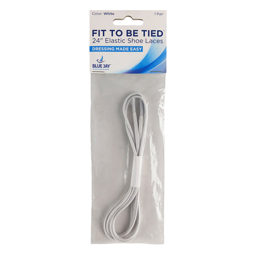 Fit To Be Tied Shoe Laces Elas-White 24  pr